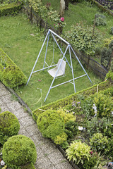 Swing in garden