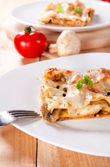 Cream and meat