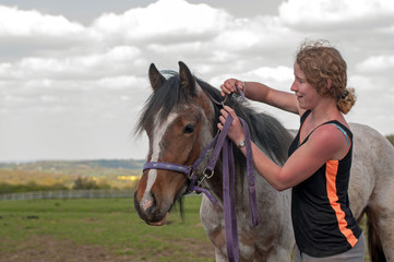 Removing a head collar