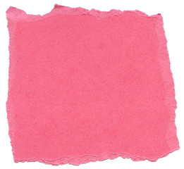 Pink Fiber Paper - Torn Edges