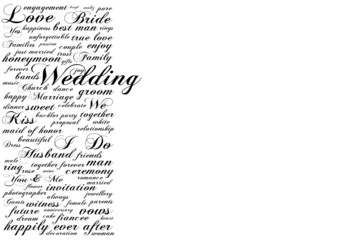 Wedding Tagcloud - 52704848