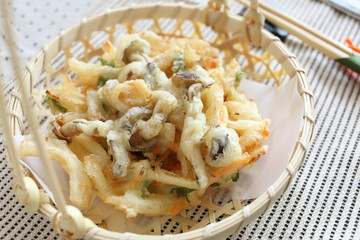 japanese food, mushroom Tempura