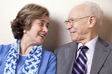 Elderly Couple in Love - Close Up