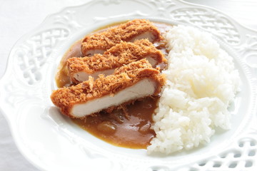 japanese curry rice on dish