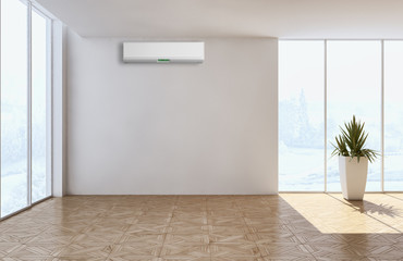 Interno con aria condizionata