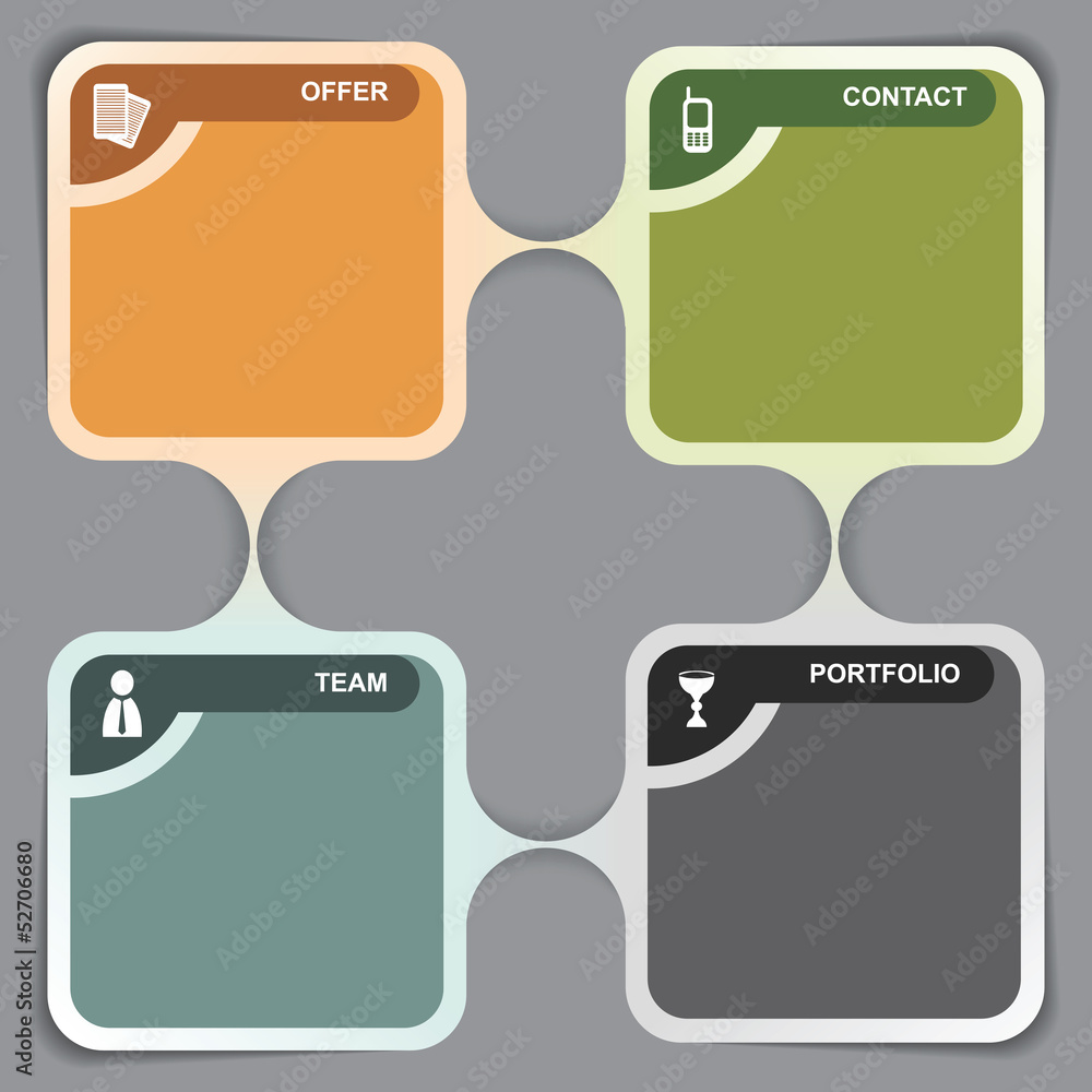 Poster vector background concept with pictograms