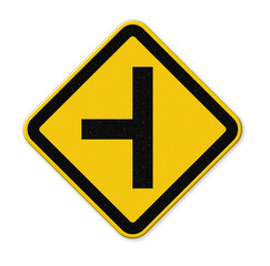 three intersection sign