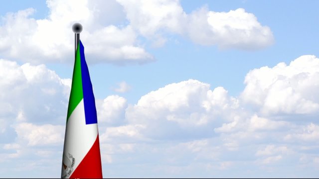 Animierte Flagge von &Auml;quatorialguinea