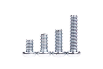 Screw isolated on white background