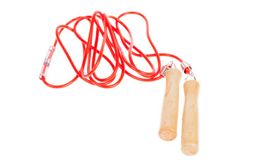 skipping rope isolated on white background