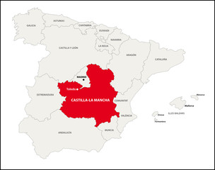 Autonome Region Kastilien-La Mancha, Spanien