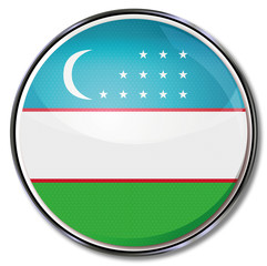 Obraz premium Button Usbekistan