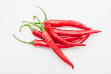 Fotobehang Lots of red chili peppers © designcreator