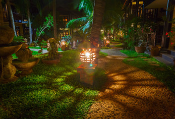 footpath in a hotel