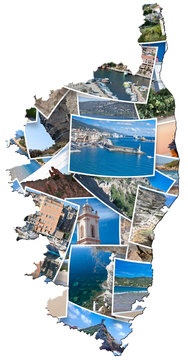 carte de photos souvenirs de Corse