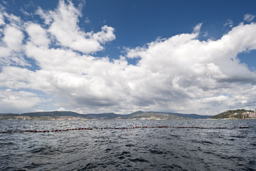 Views of Ria de Pontevedra, Galicia, Spain