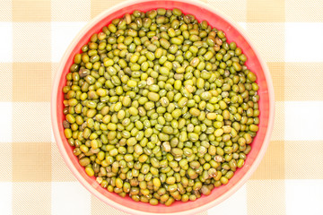raw green bean in the bowl