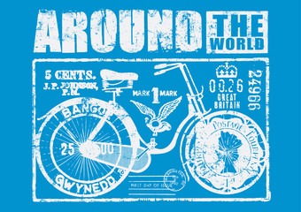 Obraz premium Cycle around the world