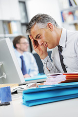 Fototapeta premium Businessman under stress