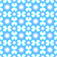 Abstract snowflake puzzled seamless pattern background