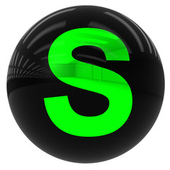 ball with the letter S