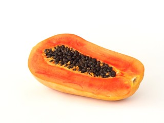 Papaya Red Maladoll isolated on white background