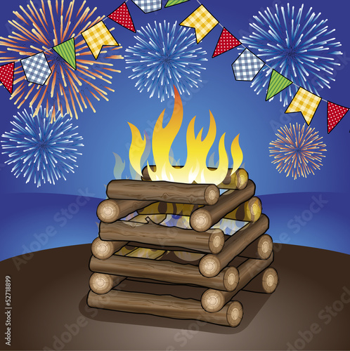 Resultado de imagem para Foto de fogueira de São João