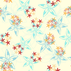 abstract floral seamless pattern
