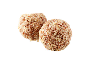 chocolate truffle with nuts