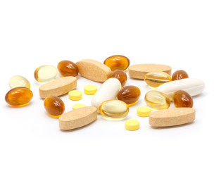 Medicine pill isolated