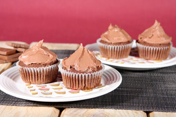Cupcakes mit Schoko Creme