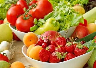 Organic fruits and vegetables - fresh food