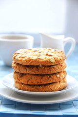 Sweet cookies with different kinds of seeds