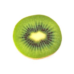 Naklejka na ściany i meble Sliced kiwi fruit isolated on white background