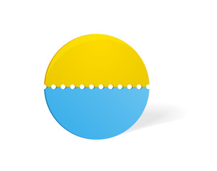 The circle perforated label