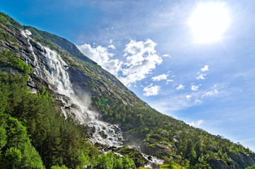 Big waterfall.