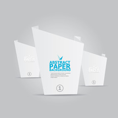 White vector stylish brochure for text and advertising.