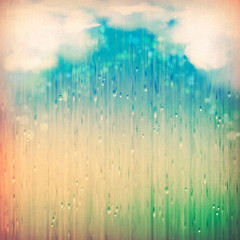 Colorful rain