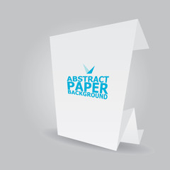 White vector stylish brochure for text and advertising.