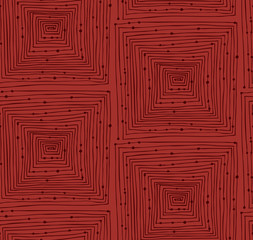 Red abstract linear seamless pattern