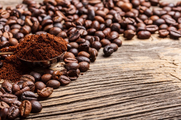 Fresh coffee beans