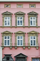 Fototapeta premium Beautiful facade of the old building in Lvov