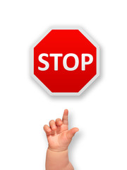Stop sign.
