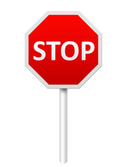 Stop sign.