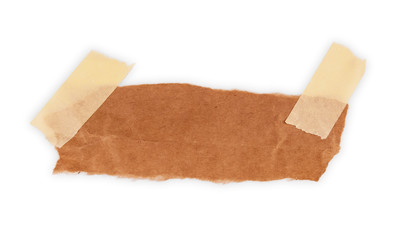 cardboard piece isolated on white background