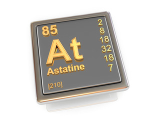 Astatine. Chemical element.
