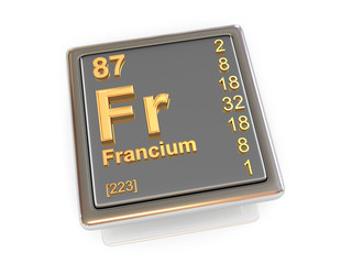 Francium. Chemical element.