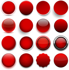 Round red icons.