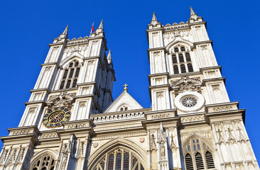 Fototapeta na wymiar Westminster Abbey w Londynie