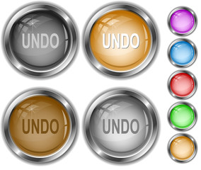 Undo. Vector internet buttons.